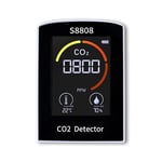 Tlily - Compteur de CO2 NuméRique 4 en 1 Mesure le Dioxyde de Humidité TempéRature Testeur de Capteur tvoc Testeur de Moniteur de Qualité de L'Air