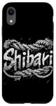 Coque pour iPhone XR Un logo kinky bondage Shibari en corde de jute pour kinbaku
