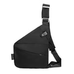 2024 Ny Wander Anti-Stöld Rese Sling Bag Bröstväska Black