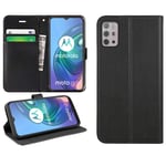 DN-Technology Moto G10 Case / Moto G30 Case, For Motorola G10 / G30 Flip Case Folio, PU Leather Case, Stand Feature Magnetic Closure, ID Card Holder, Phone Case For Moto G10 / Moto G30 (BLACK)