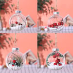 1pc Christmas Ball Hanging Ornament For Xmas Tree Decoration Chr C