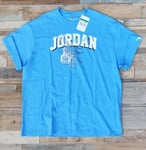 Air Jordan 85' Mens Retro Hoops T-Shirt Size XL University Blue Top Tee RRP £44