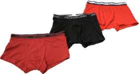 Polo Ralph Lauren Armani Gant Mens 3 Pack Boxer Trunks XL  Red Genuine Shorts