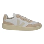 VEJA Men's V-12 Beige White Leather Lace Up Trainers UK11 NEW RRP 150