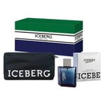 Perfume Iceberg Homme Eau de Toilette Natural Spray Set Gift 100ml EDT + Pouch