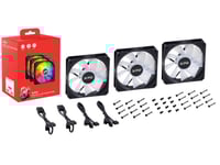 Xpg Vento R 120 Argb Pwm, Fan, 12 Cm, 300 Rpm, 1650 Rpm, 62,33 Cfm, Svart