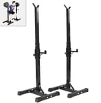 Adjustable Squat Rack Stands for Barbell Solid Steel Multifunction Sturdy Durable Heavy Duty Power Weight Support 200kg Max Load
