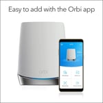 YYSDH 2020 Orbi Whole Home Tri-Band Wifi 6 Mesh Wifi Satellite (RBS750) – Works with Your Orbi Wifi 6 Router, Add Up To 2,500 Sq. Ft, Speeds Up To 4.2Gbps | 11AX Mesh AX4200 Wifi