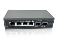 Elfcam® - 10Gb Commutateur Switch Fibre Optique Compatible avec Freebox Ultra, avec 2 Ports 10G SFP+ et 4 Ports 2,5 Gigabit Ethernet RJ45, Plug & Play Non Géré (2 Ports 10Gb SFP+ et 4 Ports 2,5G RJ45)