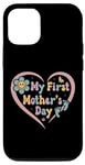 iPhone 12/12 Pro New Mom Celebrating My First Mother's Day Cute Heart Case