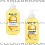 2 X Garnier Skin Active Vitamin C Clarifying Wash 200ML