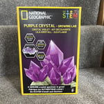 National Geographic Purple Crystal Growing Lab Kit Amethyst Educational Play Set
