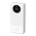 Dudao K12Pro Powerbank 20000mAh USB-A/USB-C, 22,5W PD - Vit