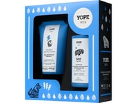 Yope_Set Män Wood Ansiktstvätt Gel 150Ml + Hårschampo 300Ml