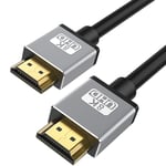 VICRATION HDMI 2.1 Cable 2m,Ultra High Speed 48gps Plastic hdmi Cable VRR/ALLM/QFT 8K@60Hz,4K@120Hz,Dynamic HDR hdmi to hdmi Cable Connected Dolby Atmos,xbox series x hdmi Cable Laptop to Monitor,tv