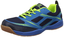 NIVIA Super Court Badminton Shoes,UK 3(NavyBlue/Lime), Football Mixte, Small/Medium EU