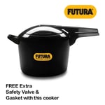 9 Litre Hawkins Black Futura Pressure Cooker