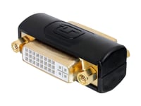 Deltaco - Videokopplare - 24+5 Pin Combined Dvi (Dual-Link) (Hona) Till 24+5 Pin Combined Dvi (Dual-Link) (Hona) - Passiv, 3840 X 2400 At 30Hz Support, Analog/Digital - Svart