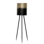 Tall Black & Gold Ombre Planter With Tripod Legs