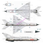 Eduard 8236 1/48 Scale MiG-21PF Profipack (Plastic model)