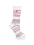 Heat Holders Palma Core Multi Stripe Socks - Ivory, Cream, Women