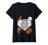 Womens My Son Might Not Always Swing But I Do So Watch Your Mouth V-Neck T-Shirt