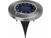 Maclean Mce318 Led Solar Pathway Lights With Ground Spike 12 Led Smd Neutral White 4000K 0.7 W Solar Lamp For Outdoor Path Light Garden Lights Ip44