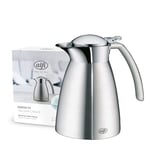 ALFI Gusto TT 0,4 l, pichet Isotherme en INOX, Couvercle posé, maintient 12 h Chaud, 24 h Froid, pichet Isotherme Durable, idéal comme cafetière, théière, Lavable au Lave-Vaisselle, Exempt de BPA