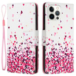 Trolsk Pink Hearts Wallet (iPhone 14 Pro Max)