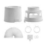 White Knight Tumble Dryer Wall Vent Kit Box Hose Water Pipe Condenser Bucket 4ft