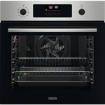 Zanussi Series 60 Built In Compact Oven ZVENM6X3, 43L Capacity, 455x595x567 HxWxD, Oven With Microwave Function, Grill Function, LED Display, Child Lock, Antifingerprint Coating, Stainless Steel