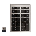 BT304 22 Keys Laptop Mini Wireless Keyboard, Spec: 2.4G (Silver Black)