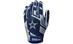Wilson Gloves NFL TEAM SUPER GRIP, One size fits all for teenagers, Silicone/Stretch Lycra