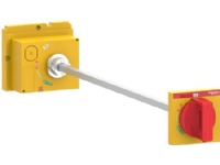 SCHNEIDER ELECTRIC Utökat svängbart handtag, ComPacT NSX 100/160/250, rött handtag på gul front, axellängd 185 till 600 mm, IP55