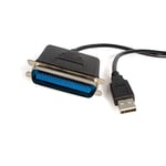 StarTech.com Câble Adaptateur de 3m USB vers 1 Port Parallèle pour Imprimante - Mâle Mâle (ICUSB128410)