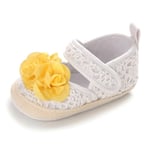 Baby Girl Mary Jane Big Flower Knitted Sweet Princess Shoes W 0-6months