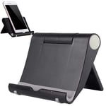 MISKQ Universal mobile phone tablet computer stand folding desktop lazy stand for:Xiaomi Mi 10 Pro/Redmi Note 9/Mi A4/Xiaomi Mi Pad 5 Plus and other Xiaomi mobile phones and tablets(black)