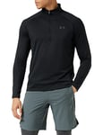 Under Armour Men's Tech 2.0 1/2 Zip-up Long Sleeve T-shirt Sweatshirt, Black, 3XL Tall