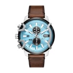 Diesel Men Chronograph Quartz Watch with Leather Strap DZ4656