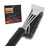 Grandma Shark 18" Grill Cleaning Brush, BBQ Grill Barbecue Brush with Extra long stainless steel bristles PP thermal insulation handle, Perfect barbecue accessories for charcoal gas electric grill