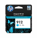 HP 912 Genuine Cyan Ink Cartridge For Officejet 8012 All-in-One Printer 3YL77AE