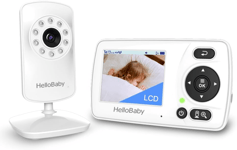 HelloBaby Baby Monitor, Upgrade Video Baby Monitor with Camera and Night Vision