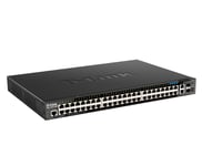 D-Link DGS-1520-52MP network switch Managed L3 10G Ethernet (100/1000/10000) Power over Ethernet (PoE) 1U Black