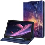 FINTIE Coque pour Samsung Galaxy Tab S6 Lite 10.4 Pouces 2024/2022/2020 - Housse Multipositions Etui avec Poche Frontale et Fonction Sommeil/Réveil Automatique, Galaxie