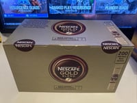 Nescafe Gold Blend Instant Coffee 200 Sachets Caffeinated or Decaff NEW SEALED