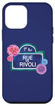 Coque pour iPhone 12 mini Rue de Rivoli Plaque de rue effet aquarelle Paris France