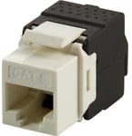 UTP Cat6 Keystone kontaktdon. "Tool-free"