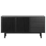 SIDEBOARD svart 160/80/40 cm 