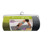 Gaiam Unisex Adult Grippy Yoga Mat Towel - Grey, One Size