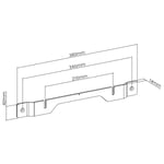 Black Low Profile Soundbar Wall Mount Kit Specific for Sonos® Ray™